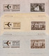 Egypt Airmail / Air Letter / Aerogram / Aerogramme 1976 - 1983 3 Values Mint 60, 45 & 210 Mills Nile & Pyramids Sheet - Briefe U. Dokumente