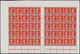 FRANCE Poste ** - 138m, Panneau De 50 Millésime "6", Impression Recto-verso: 10c Semeuse Rouge - Cote: 750 - Unused Stamps