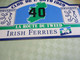 Plaque Ancienne Rallye Automobile/Club De L'AUTO / PEUGEOT/La Route Du Tweed/IRISH FERRIES/1989     AC165 - Targhe Rallye