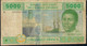 C.A.S. LETTER A P409Ab 5000 FRANCS 2002 Signature 9 RAREST FINE NO P.h. ! ! - États D'Afrique Centrale