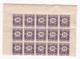 Réunion 1947 Timbre Taxe , 1 Bloc 10 Centimes Neufs – 15 Timbres - Strafport