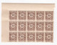 Réunion 1947 Timbre Taxe , 1 Bloc 30 Centimes Neufs – 15 Timbres - Strafport