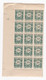 Réunion 1947 Timbre Taxe , 1 Bloc 50 Centimes Neufs – 15 Timbres - Strafport