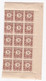 Réunion 1947 Timbre Taxe , 1 Bloc 3 Francs Neufs – 15 Timbres - Strafport