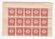 Réunion 1947 Timbre Taxe , 1 Bloc 5 Francs Neufs – 15 Timbres - Portomarken