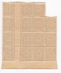 Réunion 1947 Timbre Taxe , 1 Bloc 10 Francs Neufs – 15 Timbres - Timbres-taxe