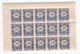 Réunion 1947 Timbre Taxe , 1 Bloc 20 Francs Neufs – 15 Timbres - Strafport