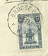 164 (Perron Liege) Op Rekening !!(Notaris / Stad Aanplakken West Ghistelhof / Brugge) Stempel BRUGGE 1F - Brieven En Documenten