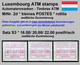 Luxemburg Luxembourg Timbres ATM 2 D Kleines Postes Rotlila / Weisslicher Gummi Satz 16/20/22 ** Frama Automatenmarken - Vignettes D'affranchissement