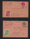 PERFIN / PERFO / LOCHUNG 7 DOCUMENTEN Gefrankeerd Met Zegels LEOPOLD III  , Staat + Details Zie 3 Scans    ! LOT 221 - 1934-51