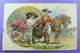 Flowers Girl And Boy Garçon Et Filette 1909 Germany P.F.B Serie 7697 - Nieuwjaar