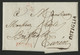 OSTIGLIA En Noir En 1819 Sur Pli Pour TURIN + NOVARA En Rouge TB (voir Description) - 1. ...-1850 Prephilately