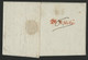 OSTIGLIA En Noir En 1819 Sur Pli Pour TURIN + NOVARA En Rouge TB (voir Description) - ...-1850 Préphilatélie