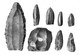 PIE-22-T.PL-2388 :  ARCHEOLOGIE LE GRAND-PRESSIGNY. SILEX TAILLES. NUCLEIS. PREHISTOIRE - Dolmen & Menhirs