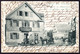 1906 Gelaufene AK T. Knapp Eisen- Und Kolonialgeschäft. Gruss Aus Ditzingen (diagonaler Leichter Bug) Mit Schweizer - Ditzingen