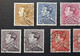 Belgie Belgique - 1951 - OPB/COB  N°  847a/847A/848/848A/848aA/848B/848B ( 7 Values) Poortman  - Obl. - Used Stamps