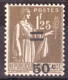 France - 1934 - N° 298 - Neuf * - Type Paix Surcharge Déplacée - Ungebraucht