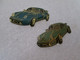 PIN'S    LOT 2 PORSCHE  911    Bleu Et Verte - Porsche