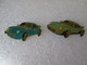 PIN'S    LOT 2 PORSCHE  911    Bleu Et Verte - Porsche