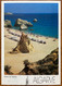 Delcampe - PORTUGAL,1990,DUE,POST MARK,IN RED COLOUR,LOSEN 5Kr IN GREEN COLOUR POST MARK,BACK SIDE STONE BEACH POST CARD,TO SWEDEN. - Covers & Documents