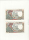 Splendide Suite De 2 Billets Avec N° Se Suivant 50 Francs Jacques Coeur  2 Trous D'épinglages Date 13-6-1940 Belle Cote - 50 F 1940-1942 ''Jacques Coeur''