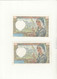 Splendide Suite De 2 Billets Avec N° Se Suivant 50 Francs Jacques Coeur  2 Trous D'épinglages Date 13-6-1940 Belle Cote - 50 F 1940-1942 ''Jacques Coeur''