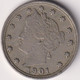 1901 , LIBERTY NICKEL - 1883-1913: Liberty (Liberté)