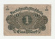 Used Reichsbanknote Darlehenkassenschein 1 Mark 1920 - 1 Mark