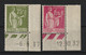 Frankreich 1932 Michel Nr.n 278 ** + 283 **, Yvert No.s 284A ** + 289 ** Coins Datés, 2 Scans - 1930-1939