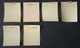 1914 Semi-postal Charity Stamps Facit RV1 C1,RV2 C!,RV3 C1,RV7 C1,RV1 C2,RV6 C3 - Unused Stamps