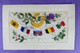 Carte Brodée Souvenir  Honour Our Allies 1914-1918 Drapeau Allied Troups Dentelle Lace - Brodées