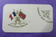 Carte Brodée Souvenir  Honour Our Allies 1914-1918 Drapeau Allied Troups Dentelle Lace - Brodées