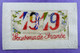 Carte Brodée 1919 Souvenir  France Honour Our Allies 1914-1918 Drapeau Allied Troups Dentelle Lace - Borduurwerk