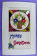 Carte Brodée  Merry Christmas Dentelle Lace - Embroidered
