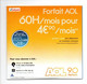 AOL: 60 Heures Par Mois Pour 4 Euros 90 Par Mois, Géant Casino (22-235) - Kits De Connexion Internet