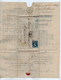 VP19.458 - 1867 - Lettre / Bordereau - Banque & Recouvrements GARRIC & BORDES à BORDEAUX Pour MAZAMET - Bank En Verzekering