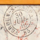 Delcampe - 1846 - QV - LAC De 5 P En Français De London Londres Vers Mas De Verdun Par Grisolles, Tarn Et Garonne, France - Postmark Collection