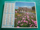 Calendrier 1985 Oberthur  Parc Floral  Apremont  Vers Combloux Savoie   Almanach Facteur PTT POSTE Département Sarthe - Grand Format : 1981-90