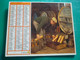 Calendrier 1986 Oberthur Attelage Bœufs Cave Mise En Bouteille     Almanach Facteur PTT POSTE Département Sarthe - Grand Format : 1981-90