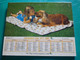 Calendrier 1987 Oller  Fillette Chien Cocker  Poney Almanach Facteur PTT POSTE Département Sarthe - Grand Format : 1981-90