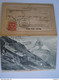 Cpa Double Chemin De Fer Du Gornergrat Et Le Cervin - La Viège - Vrai Edelweiss Circulée Zermatt 1907 A.W.R. - Viège