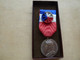DA-153 Médaille En Ag Signée A.Borrel Avec Son Ruban Tricolore(1969)Ministère Du Travail Et De La Sécurité Sociale - Altri & Non Classificati