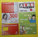 Albania Lot Of 6 Different Prepaid Phone Cards Used - Albanie