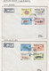 British  Antarctic Territory (BAT)  1984 Def/Marine Life 16v On 4 Registered FDC Ca 4 Bases ( (TAB152) - FDC