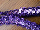 GALON RUBAN Paillettes Sequins Façon "guirlande" 15 Mm VIOLET COUTURE MERCERIE - Dentelles Et Tissus