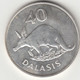 E2788 MONEDA GAMBIA 1977 40 DALASIS PLATA SIN CIRCULAR 45 - Gambie