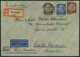 1940, Beidseitig Frankierter Luftpost-R-brief An Köln-Feutz  Nach Brasilien - Airmail & Zeppelin