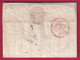 MARQUE 3 LA PALISSE ALLIER EN ROUGE 1822 POUR PARIS LETTRE COVER FRANCE - 1801-1848: Vorläufer XIX