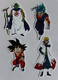 4 Autocollants Stickers DBZ Dragon Ball Z Neufs - Adesivi