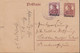 1920. DANZIG. Postkarte._15 Pf. Germania + 15 Pf Germania Cancelled DANZIG BRÖSE 26.7.20.  - JF518989 - Postal  Stationery